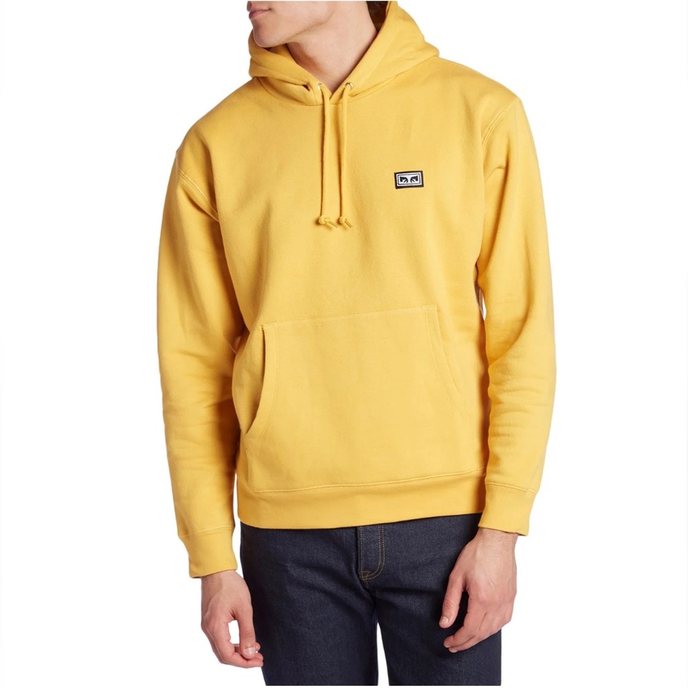 Obey - Golden Hoodie with Logo Patch
